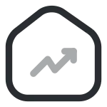 Home Trend Up SVG Icon